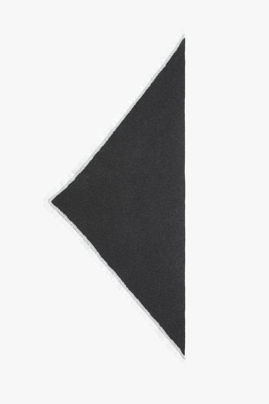 WOOL LACE TRIANGULAR SCARF Phantom 252