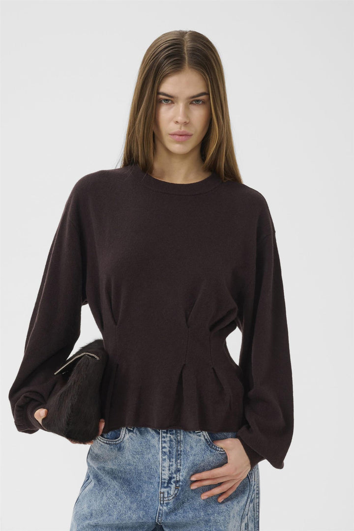Gzmanzi Waist Pullover  Ganache