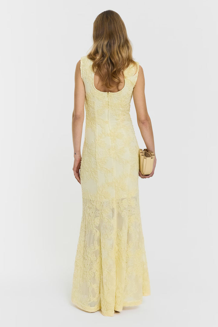 Daphne Dress  Pale Yellow