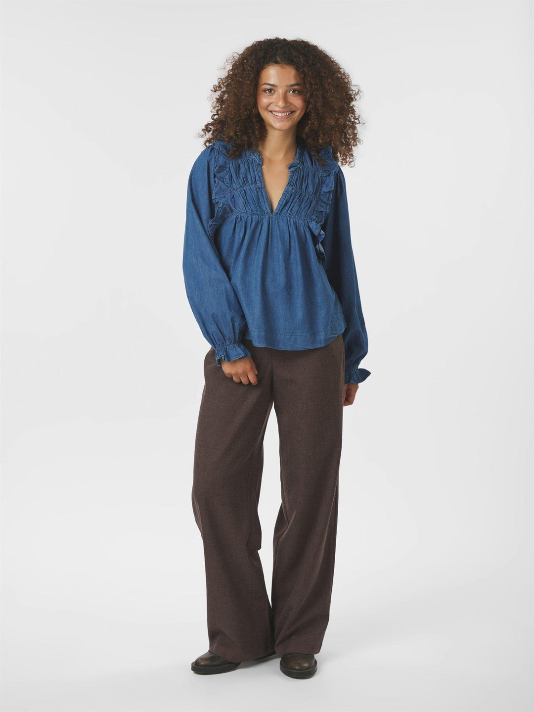 Janis Denim Blouse  Blue