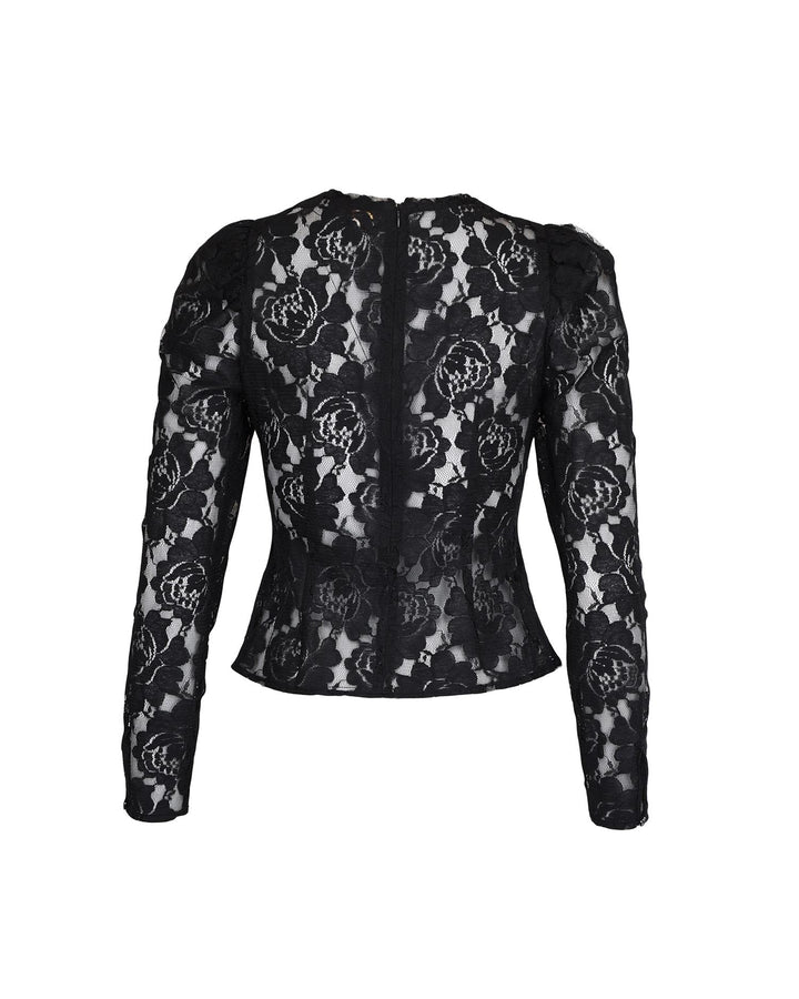 BY TIMO LACE TOP Black