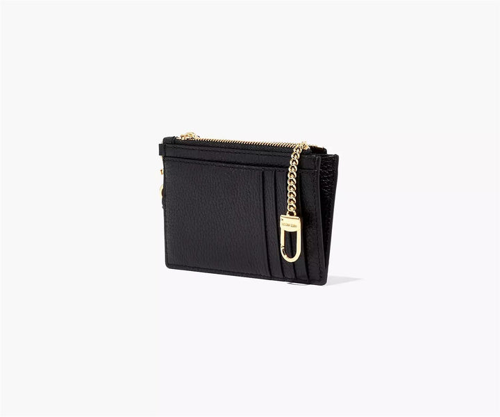 THE TOP ZIP WRISTLET WALLET  Black