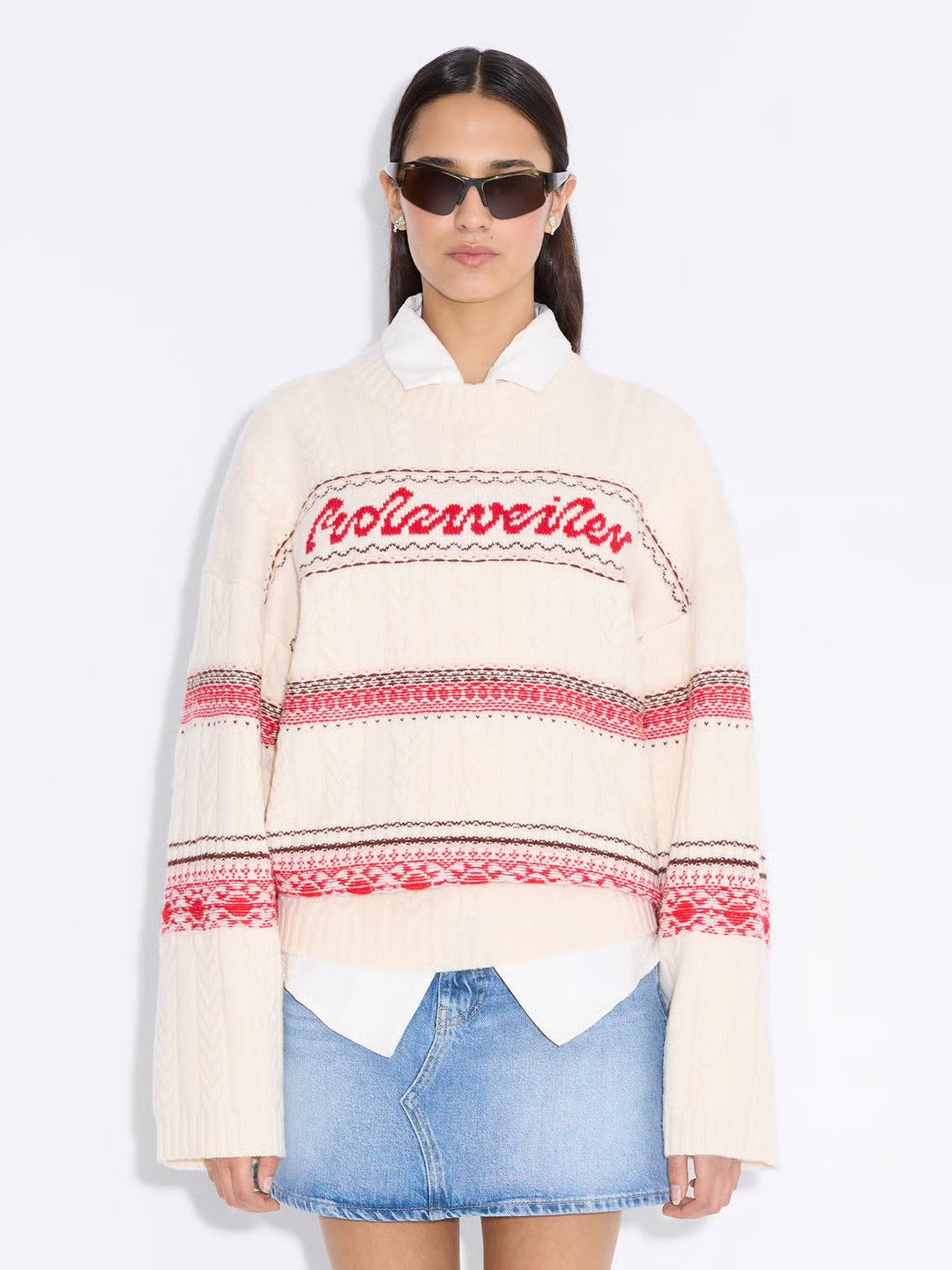 W. Holzweiler Logo Crew  Red Mix