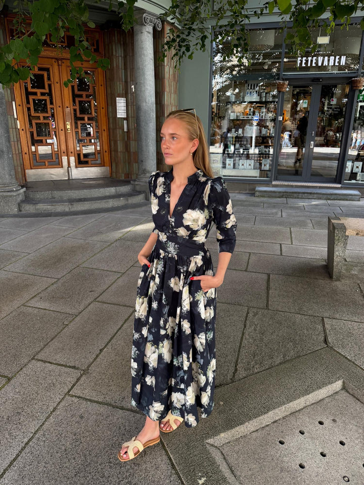 Maria Dress Blue Garden  Blue Garden