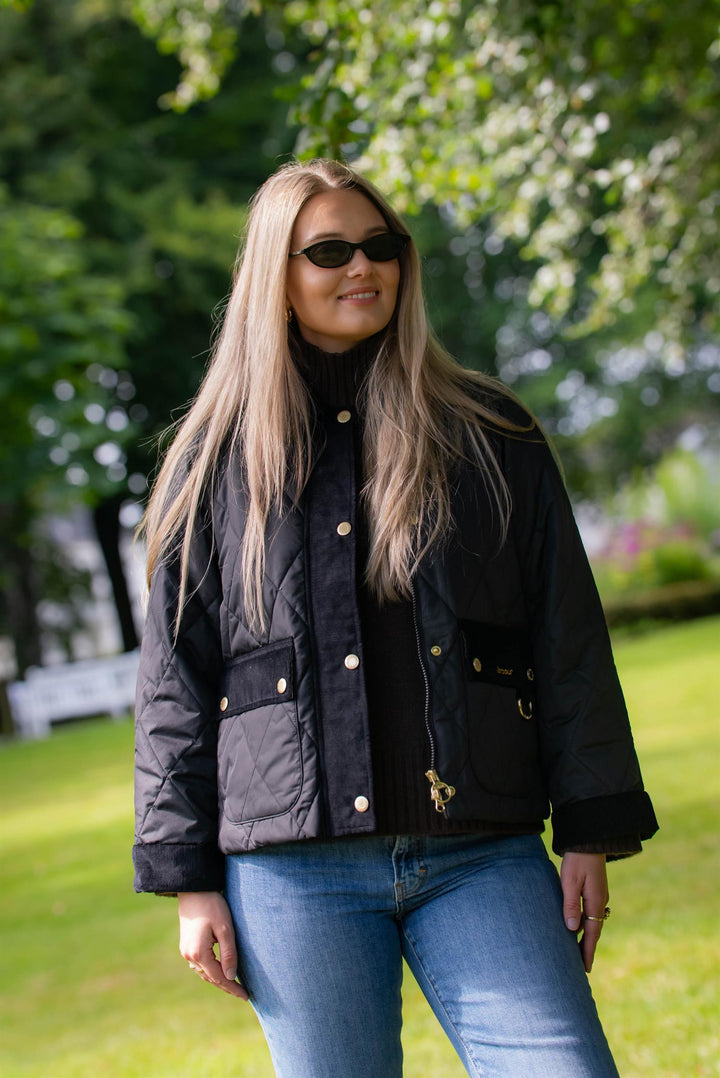 Barbour Kilnwick Quilt  Black/Ancient