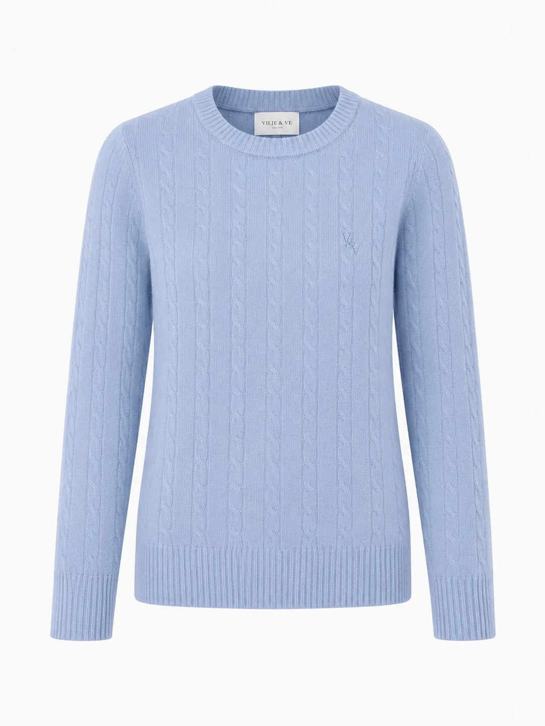 Elise strikket genser  Sky Blue