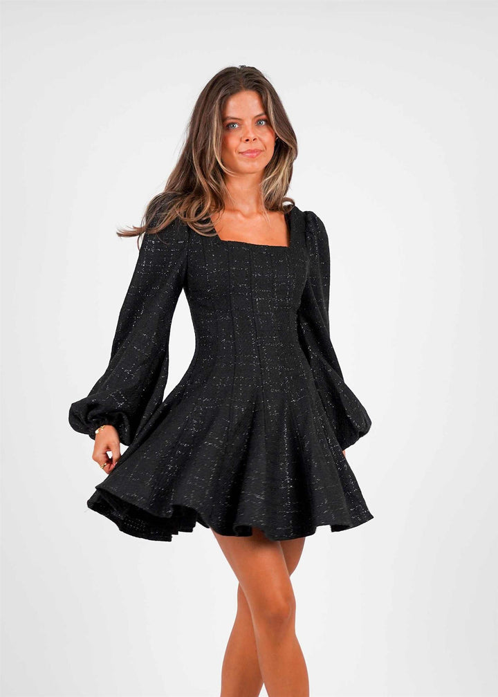 Sophie Tweed kjole  Black