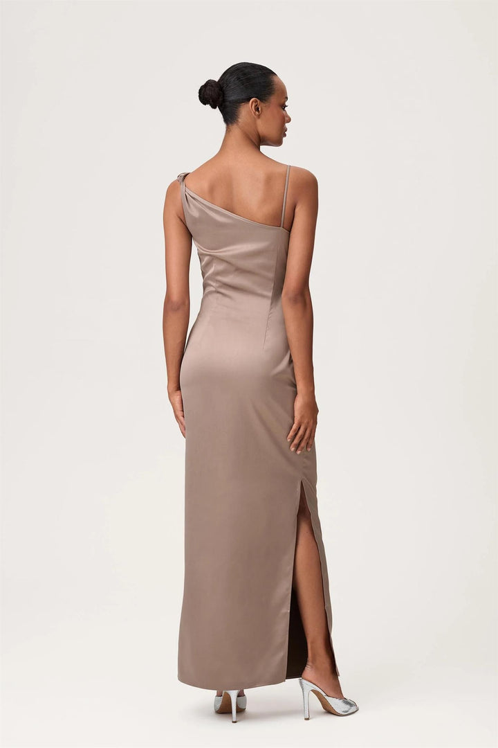 Almeria Dress  Taupe