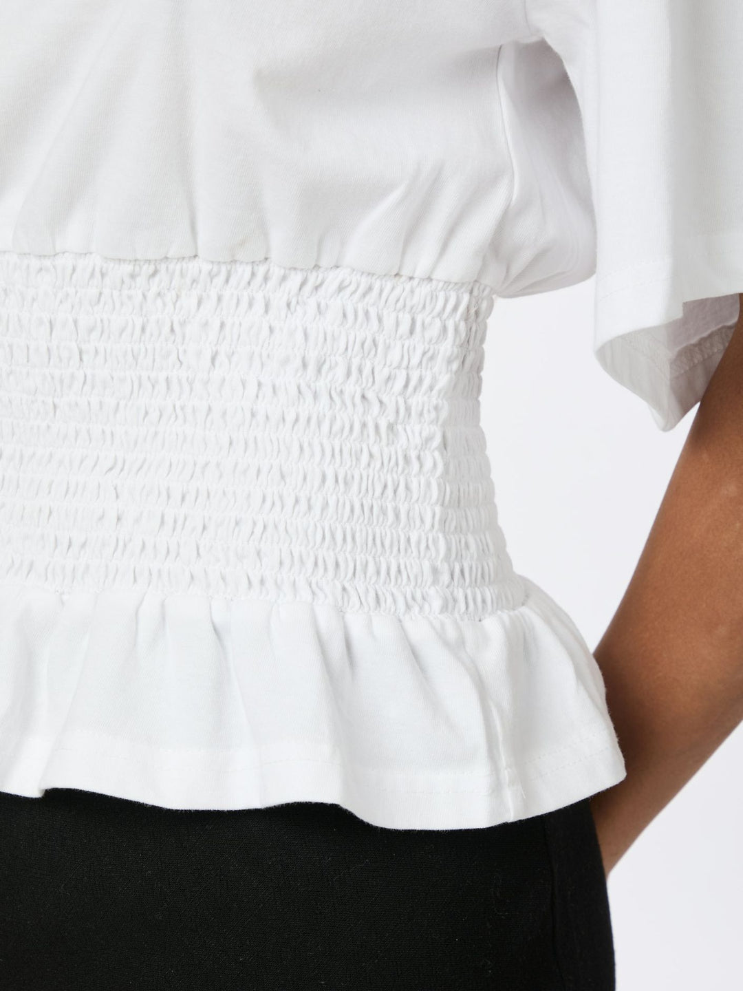 DRAY BOXY SMOCK TEE  White