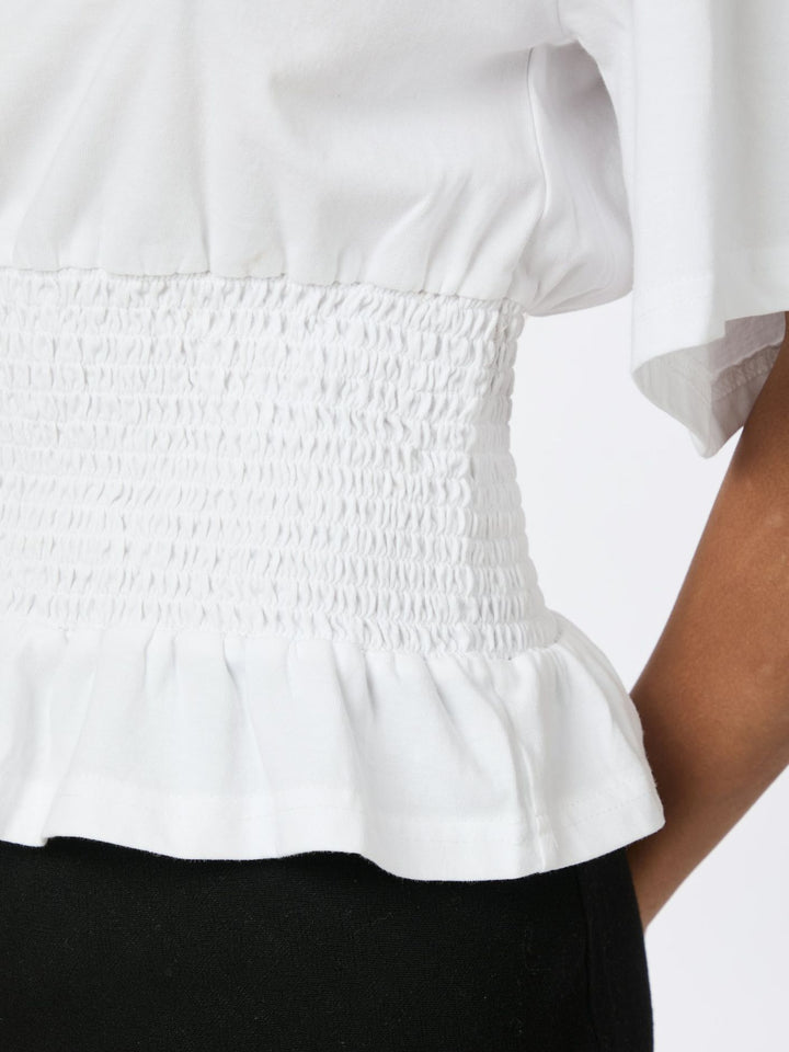 DRAY BOXY SMOCK TEE  White