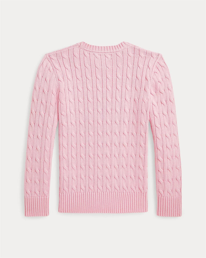 LS CABLE CN-TOPS-SWEATER  Crml Pink
