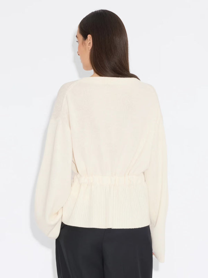 MILA WRAP CARDIGAN  Ecru