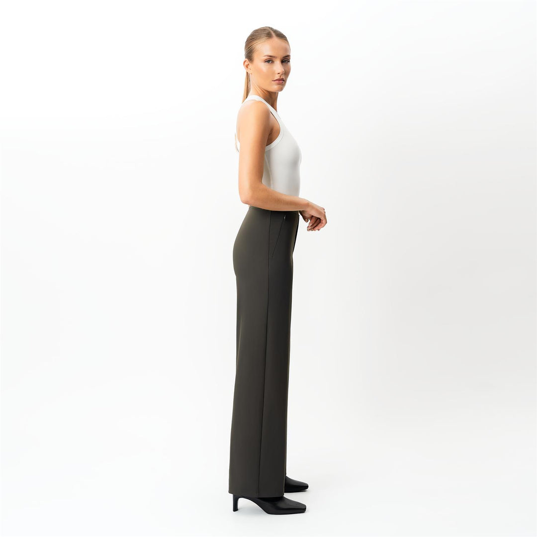 ASANA RELAXED STRAIGHT PANT  Dark Olive