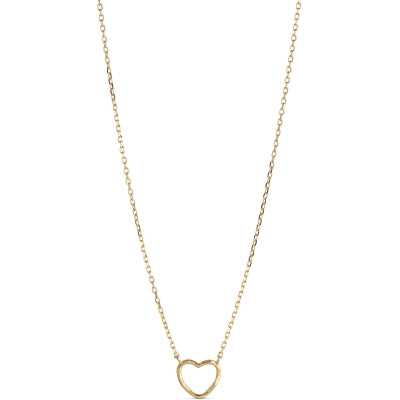 NECKLACE ORGANIC HEART  Gold