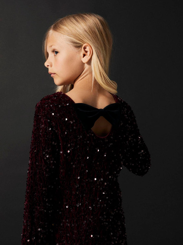 Nkfrusitta Ls Dress  Mørkelilla