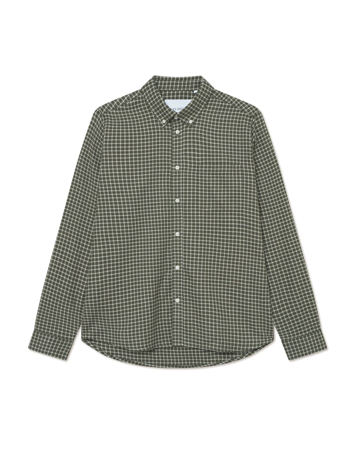 Konrad Check Flannel Shirt  Light Sand