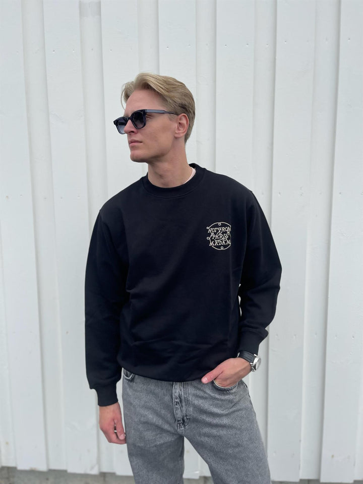 Le Sweatshirt Slogan Tresses  Black