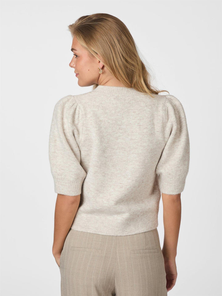 Trudy Knit Cardigan  Beige Melange