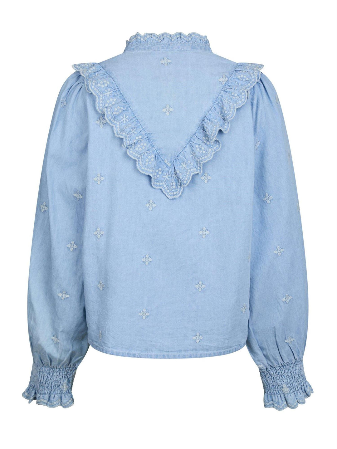 Degas Denim Blouse  Light Blue