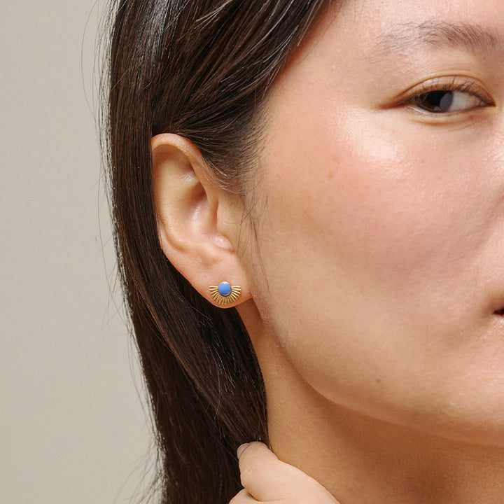 Studs, Soleil  Cornflower