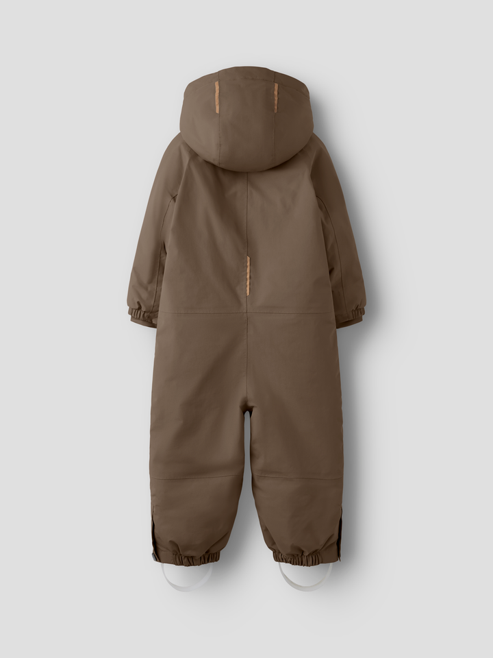 NMNLASTORM12 SNOWSUIT 1FO LIL  Mørkebrun