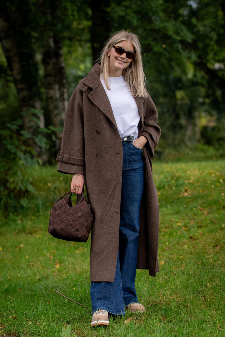 Carmella wool coat  Espresso