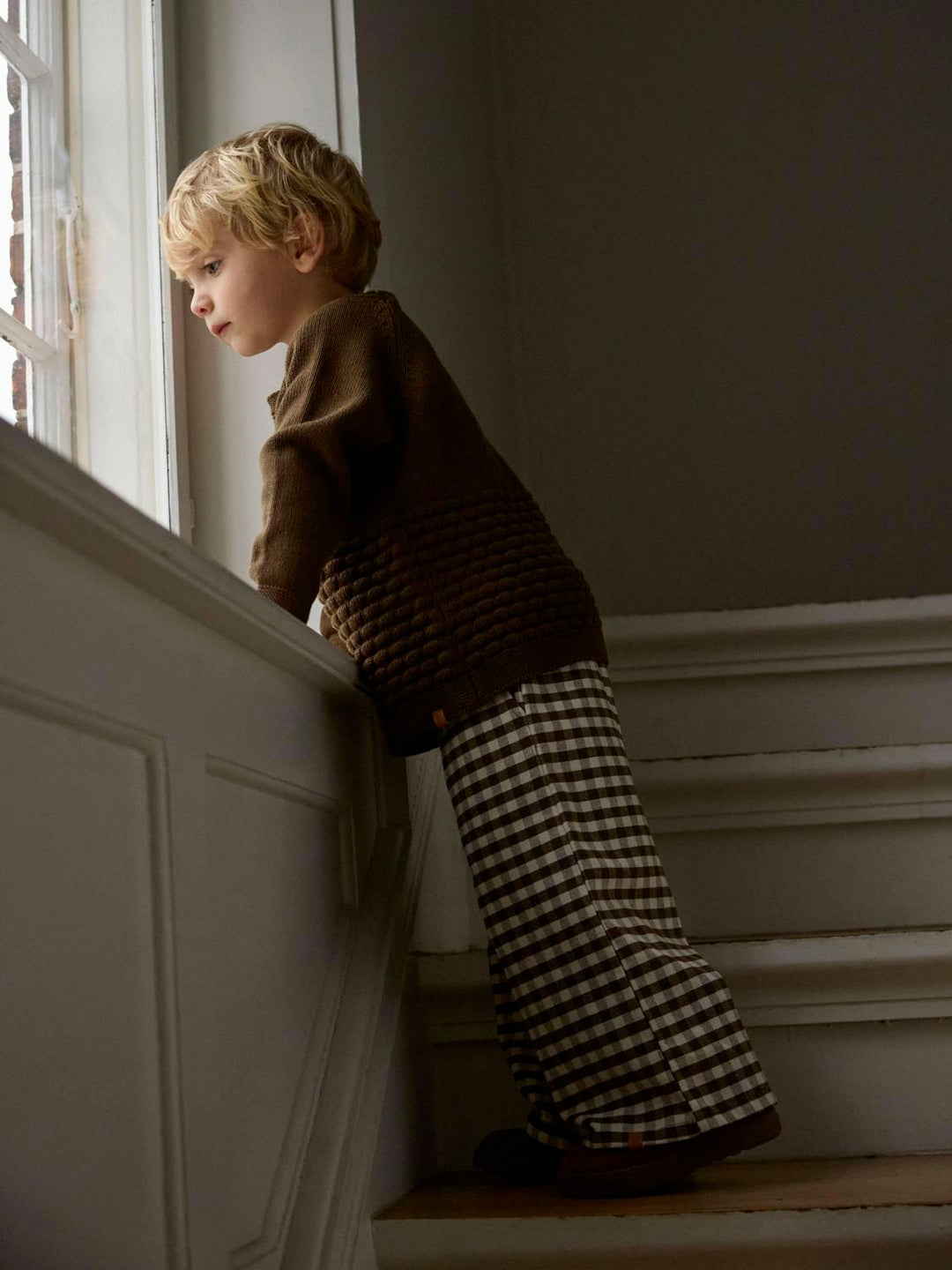nobir Ls Knit Lil  Mellombrun