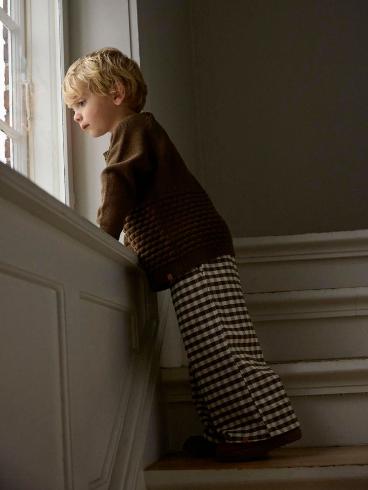 nobir Ls Knit Lil  Mellombrun