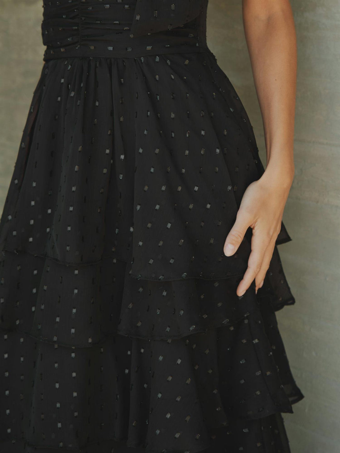 Marli Glitz Dress  Black