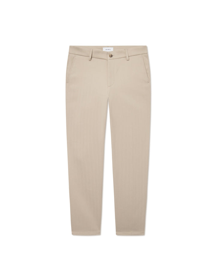 Como Reg Herringbone Suit Pants  Dark Sand/Light Sand