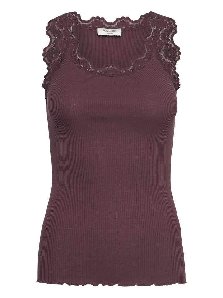 RWBabette SL U-neck Lace Top  Fudge