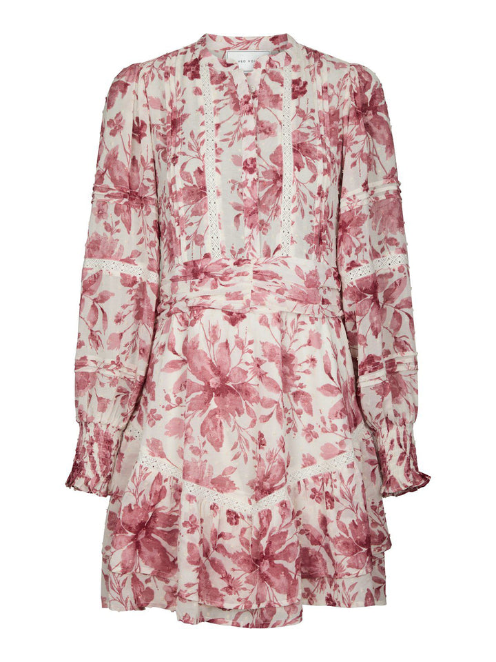 Roberta Flower Print Dress  Evening Rose