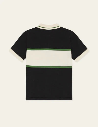 Knitted Zipper Polo KID  Tap Shoe Black