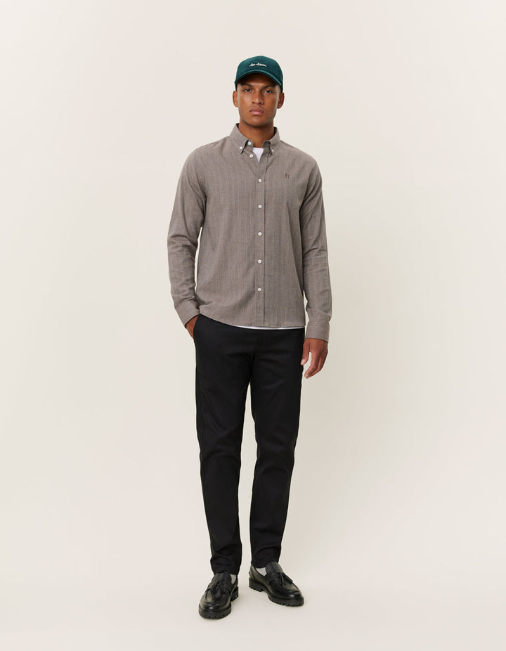 Desert Reg Stripe Shirt  Mountain Grey/Ivory