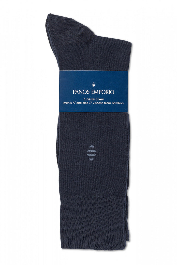 3PK DANIEL BAMBOO CREW  Navy