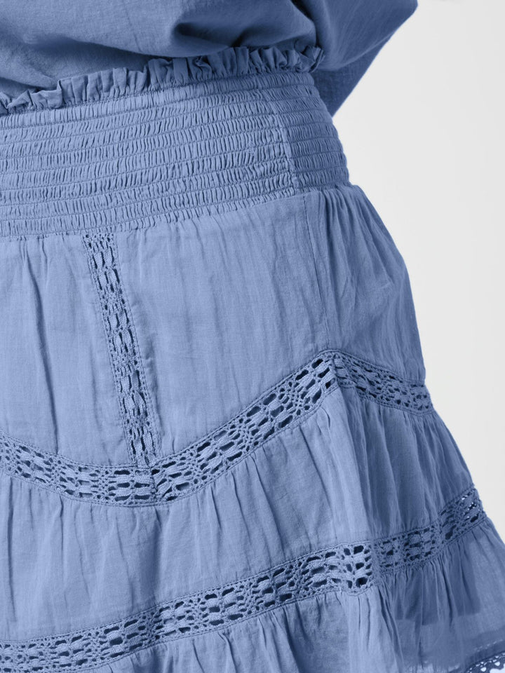 Robby S Voile Skirt  Smoke Blue