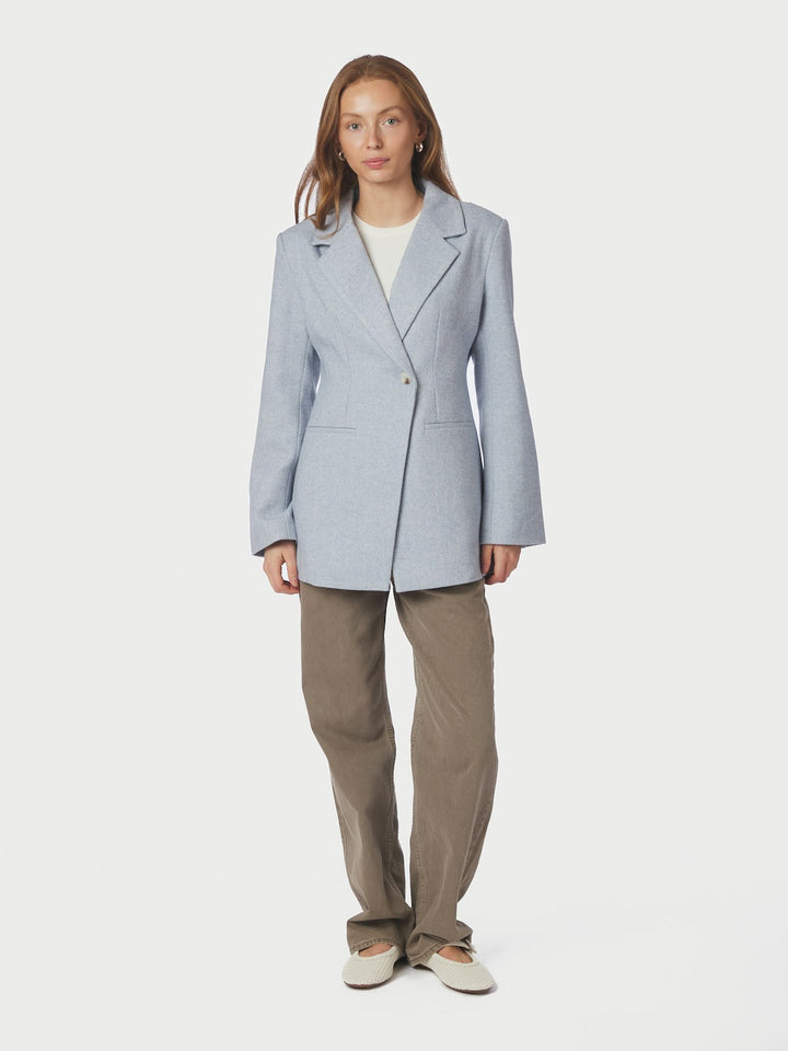 Bowie Herringbone S Blazer  Light Blue
