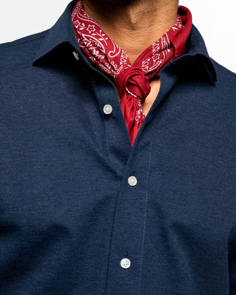 LEON MELANGE KNIT  Navy