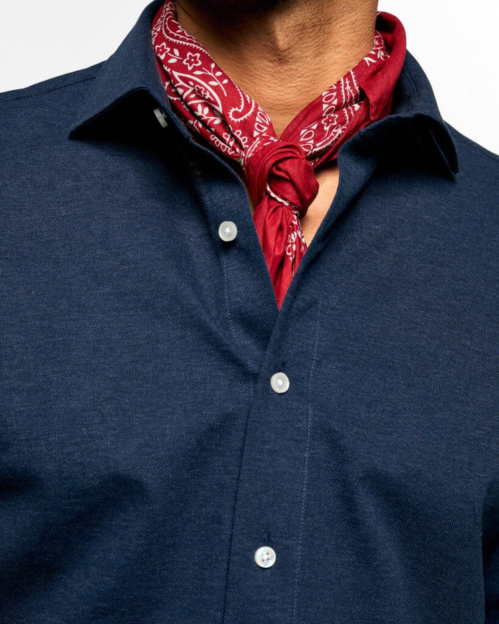 LEON MELANGE KNIT  Navy