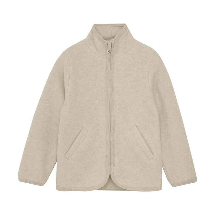 Jacket Cotton Fleece  Camel Melange