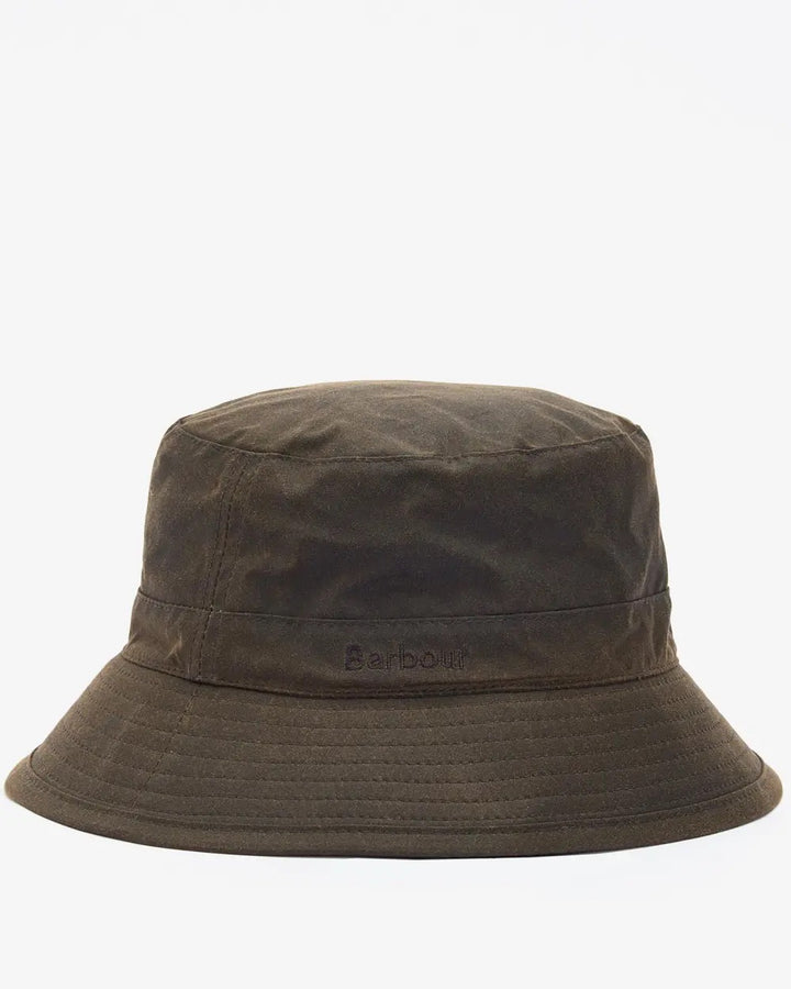Barbour Wax Bucket Hat  Olive