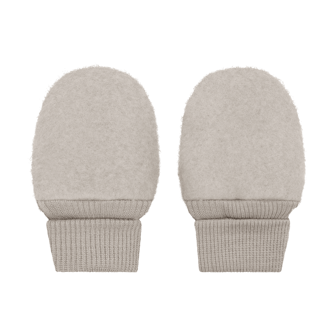 Mittens Wool Fleece  Camel Melange
