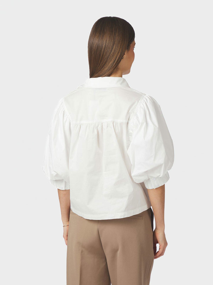 Etta Poplin Shirt  White