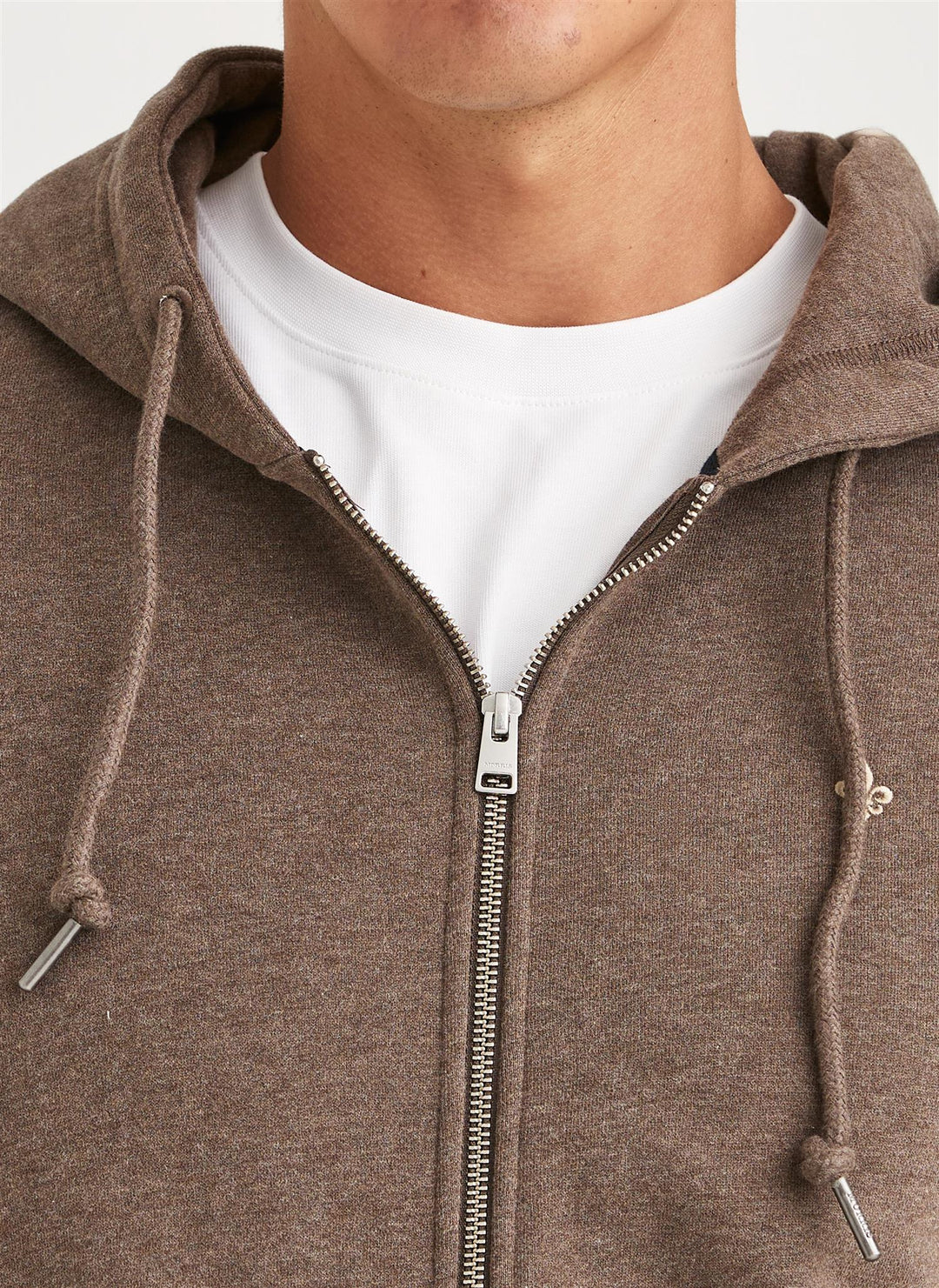 Brandon Lily Zip Hood  Brown