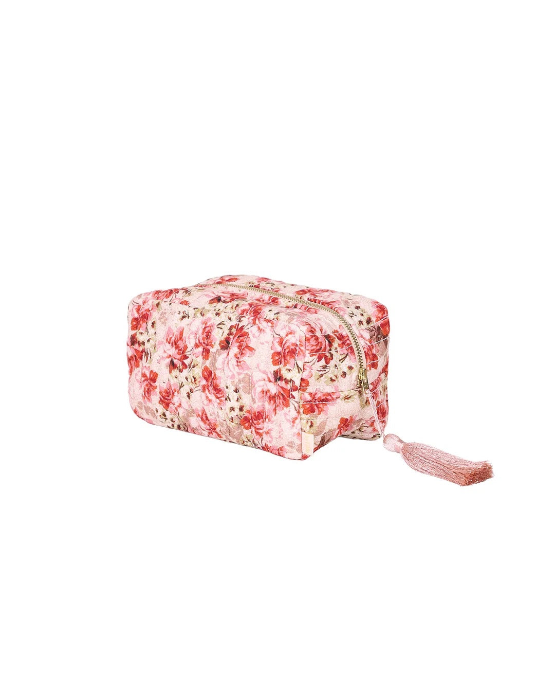 Cosmetic Bag Linen  Vintage Flowers