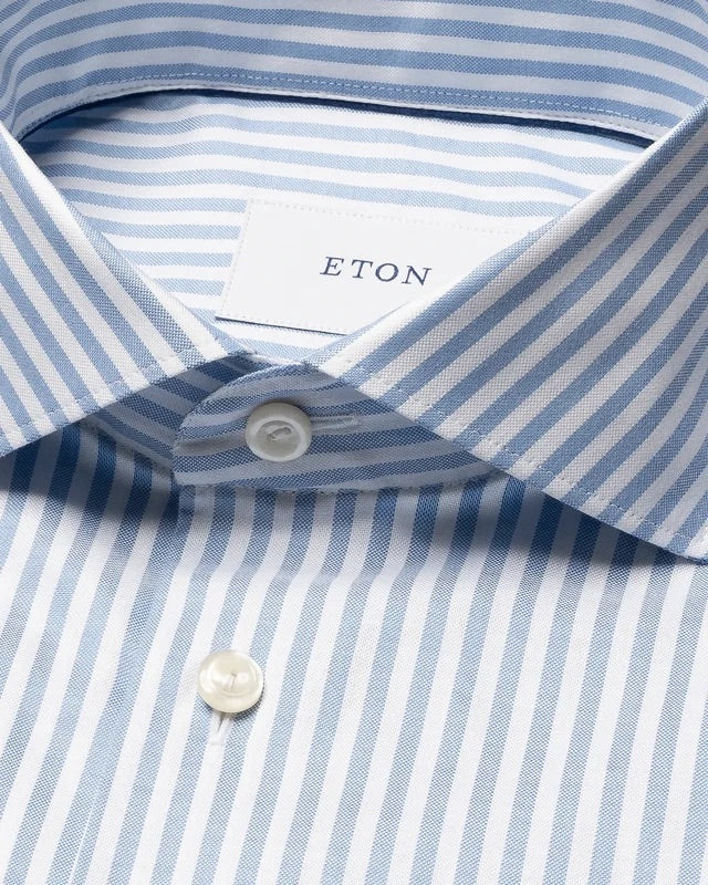 Striped signature Oxford Shirt, Contemporary  Lyseblå