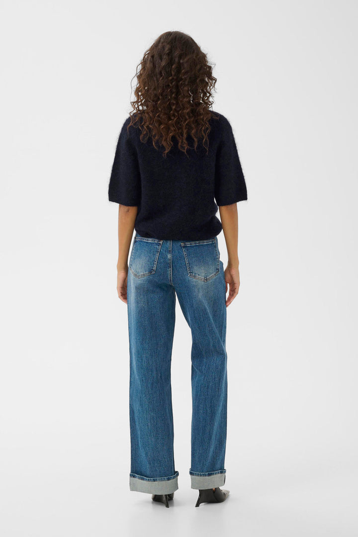 Debbie Ss Tee  Navy Melange