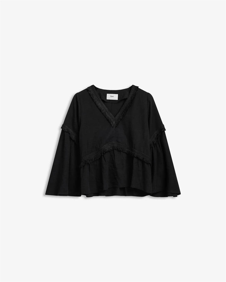 IBEN EDEN BLOUSE  Linen Black