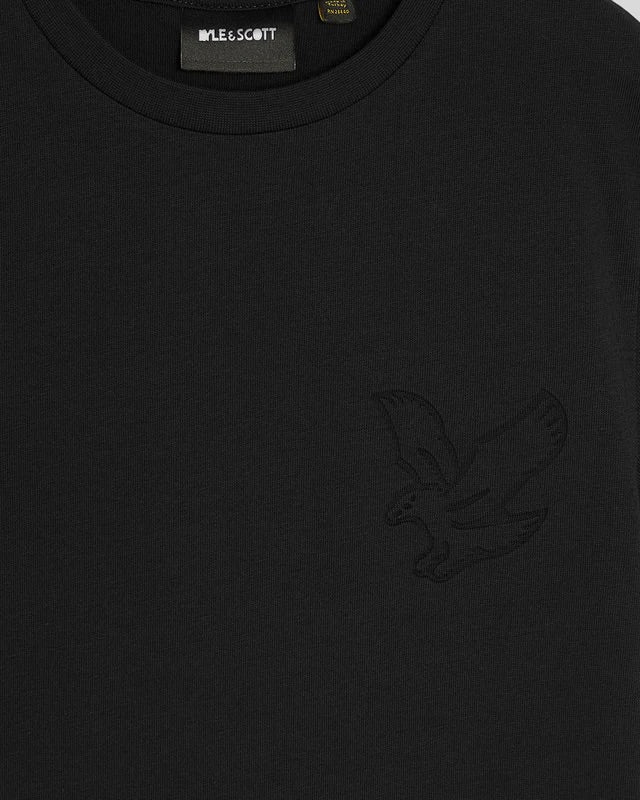 Embossed Eagle  T-shirt  Jet Black