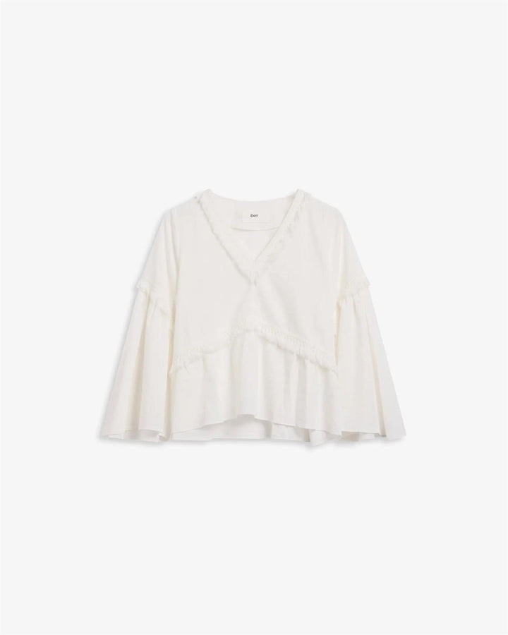 IBEN EDEN BLOUSE  Linen White